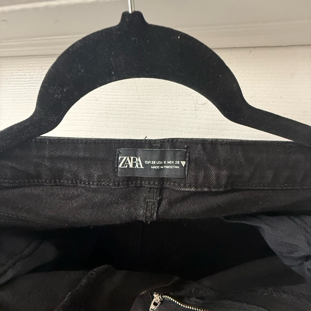 Zara Jet Black Skinny Jeans